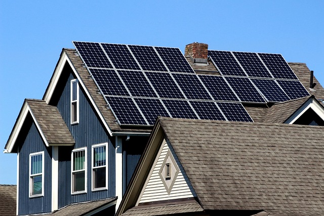 Canadian home with solar panels on roof connected to smart energy management system